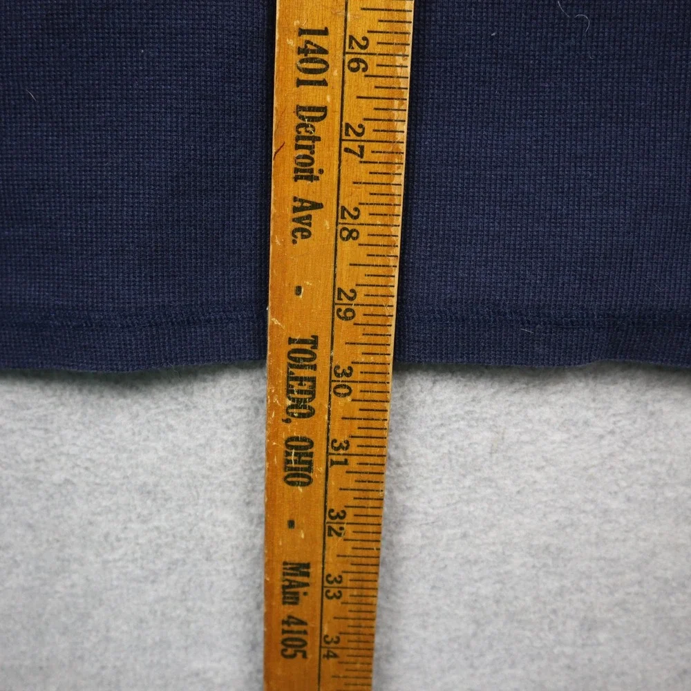 Banana Republic Henley Shirt Mens XXL Tall Navy Blue Waffle Knit Long Sleeve Tee